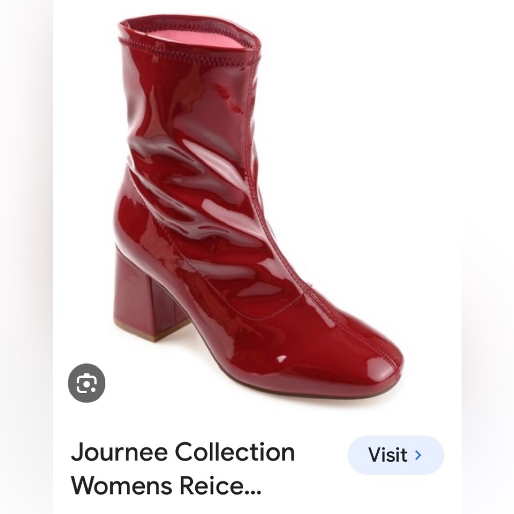 Journee Collection Red Heeled Boots